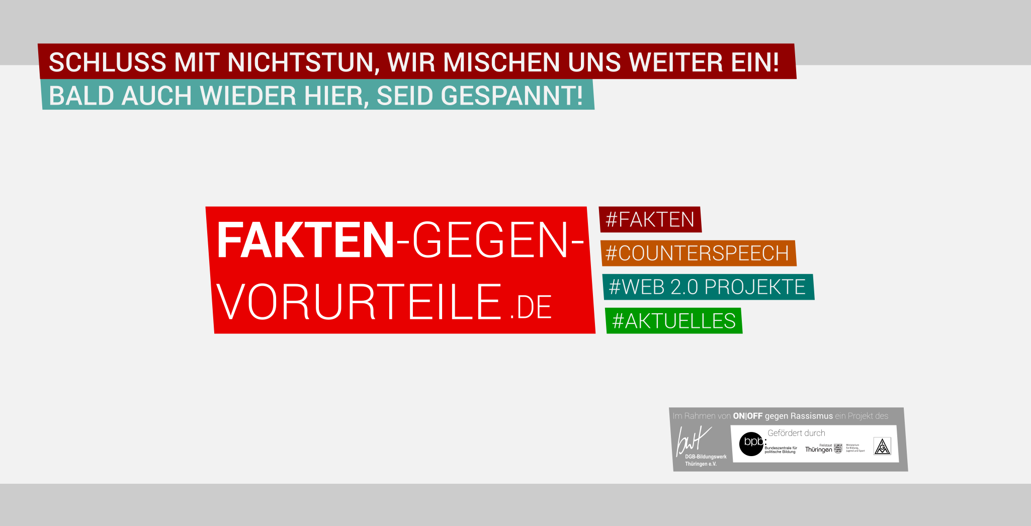 Fakten-gegen-Vorurteile.de - Schluss mit Nichtstun, wir mischen uns weiter ein!